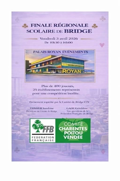 ♠️♥️ Une journée dédiée @ la jeunesse et au bridge scolaire ♦️♣️