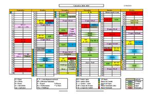 Calendrier des Compétitions 2024-2025 page N1