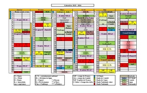 Calendrier Saison 2025-2026