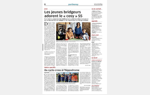 Article dans la Nouvelle République du 11/01 page de Parthenay