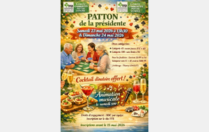 ♥️♠️ Patton ♦️♣️  de la Présidente du Comité Charentes - Poitou - Vendée