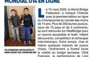 ♥️♠️ une paire de jeunes bridgeurs Charentais mondialement reconnue ♣️♦️