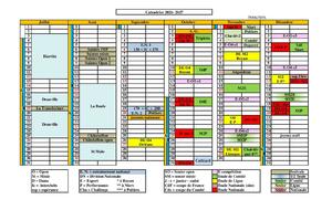 Calendrier des compétitions 2026-2027 page 1