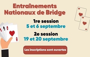 Entraînement Nationaux  de Bridge 2eme Session FFB St Cloud