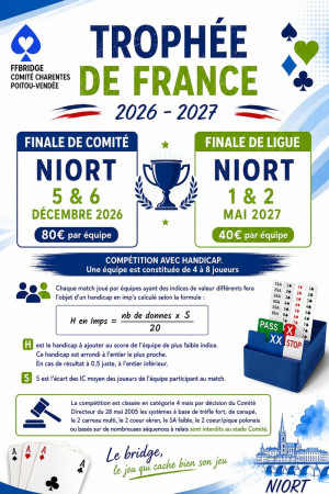 Trophée de France - Finale de Ligue à Niort