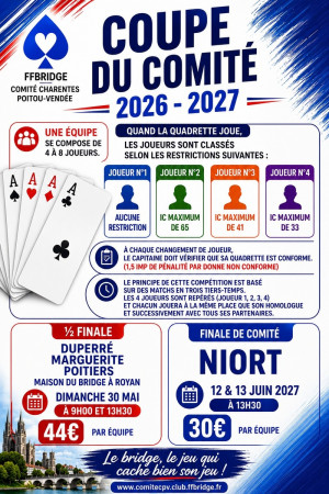Coupe du Comité / 4 - Finale de Ligue- Niort