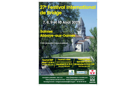 ♠️♥️Inscrivez vous pour le Festival de Saintes♦️♣️ 