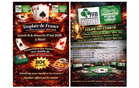 ♥️♠️ Coupe du Comité et Trophée de France 🇫🇷