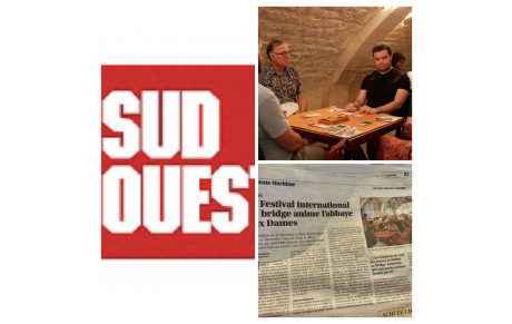 ♠️♥️ Article dans Sud Ouest