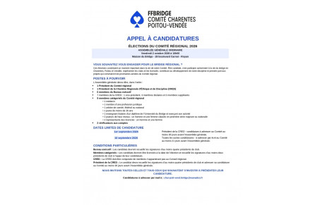 🅰️ppel à candidatures